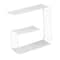 6 Pack: Honey Can Do White 3-Tier Floating Square Wall Shelf